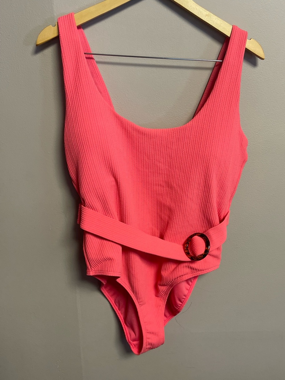 Primark Coral High Cut, One Piece Bathing Suit, size 14